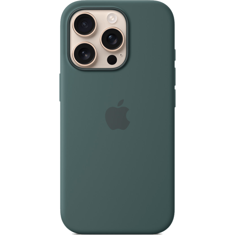 Etui iPhone 16 Pro Max Silicone Case with MagSafe lake green-zielony tył