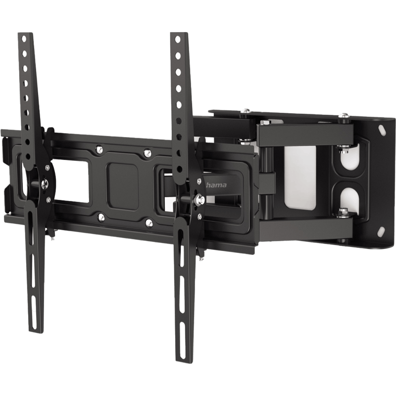 Uchwyt LCD/LED, Vesa 400X400, Fullmotion, Scissor Arms (65) czarny front lewy skos