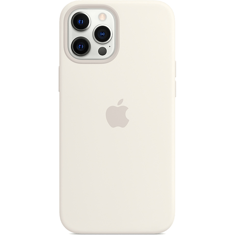 Etui Silicone Apple Case z MagSafe iPhone 12 Pro Max białe
