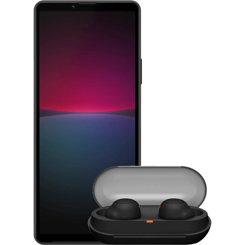 Sony Xperia 10 IV czarny + Sony WF-C500 czarne