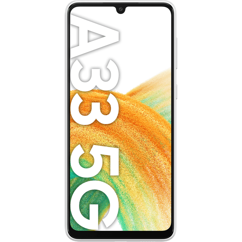 Samsung Galaxy A33 bialy front