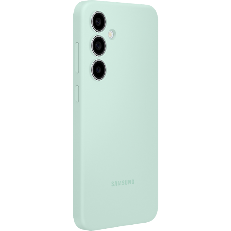 Etui Silicone Case Samsung Galaxy S24 FE 5G miętowe tył lewy skos