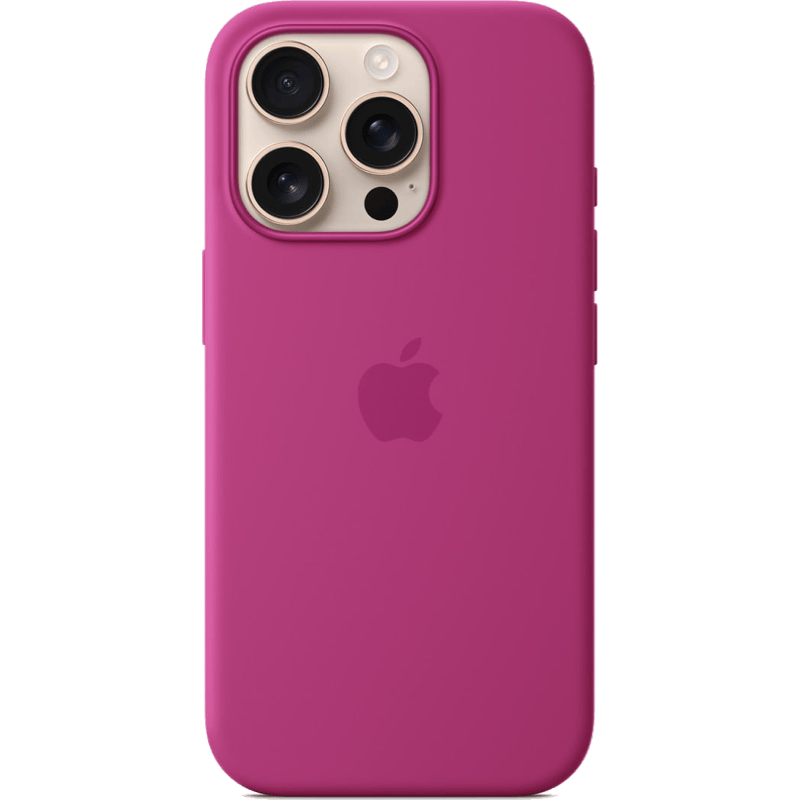 Etui iPhone 16 Pro Silicone Case with MagSafe fuchsia-różowy tył