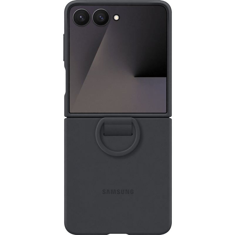 Etui ochronne oryginalne Samsung Flip 7 z kółkiem BB czarne tył