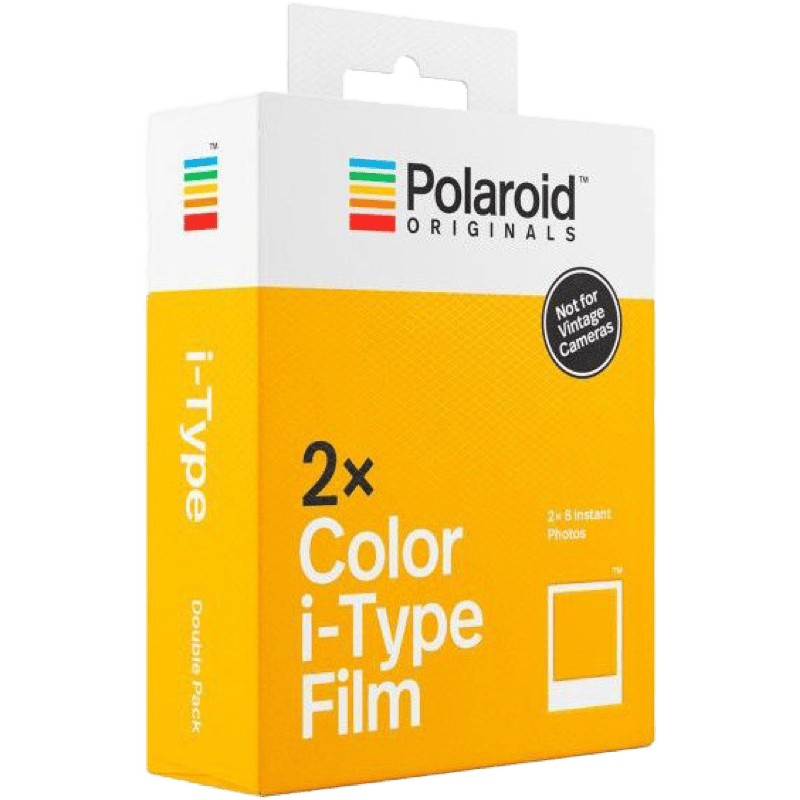 Wkład Polaroid Color Film For I-Type (White Frame) [2-Pack] front prawy skos