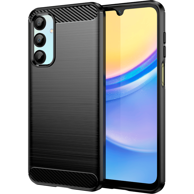 Etui WG Carbon do Samsung Galaxy A26 LTE 5G czarne tył i front