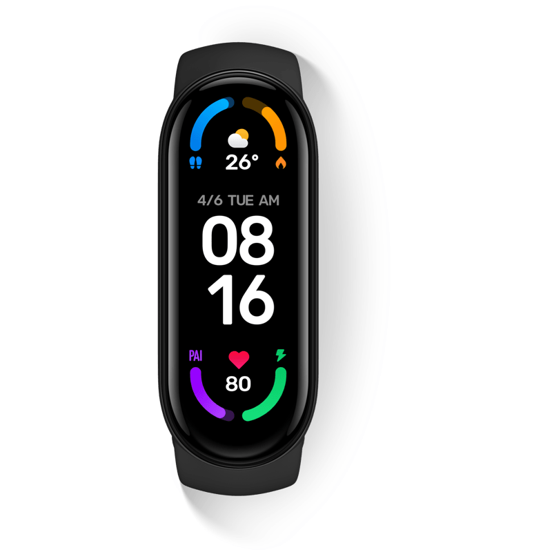 Xiaomi Mi Band 6 czarna front