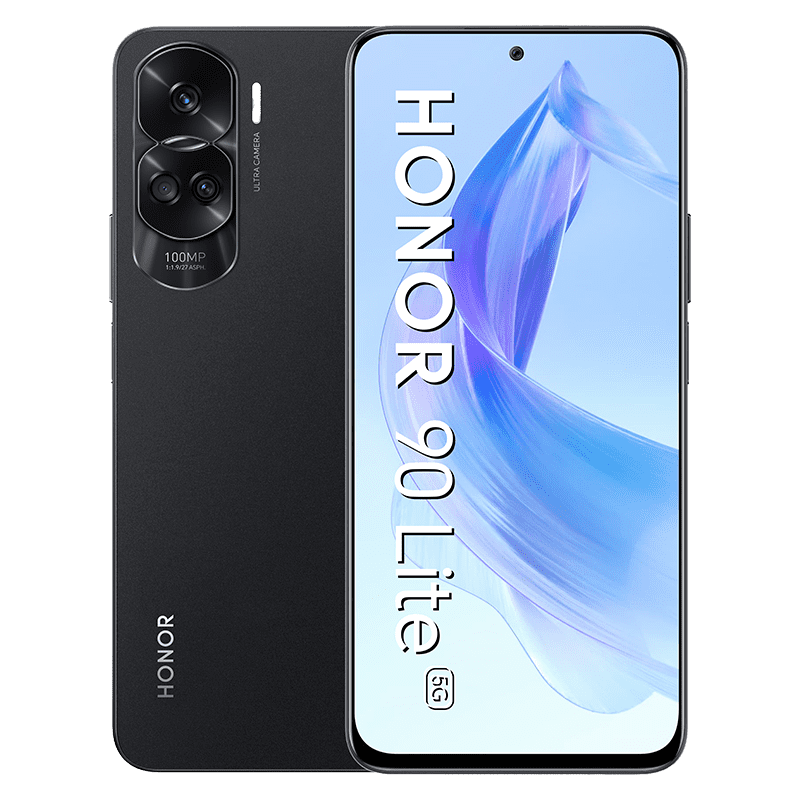 HONOR 90 Lite czarny front i tyl