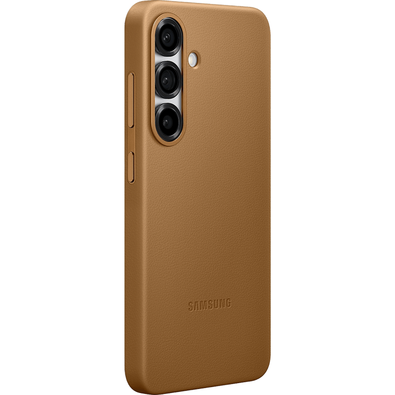 Etui Samsung Kindsuit do Galaxy S25+ złote tył prawy skos
