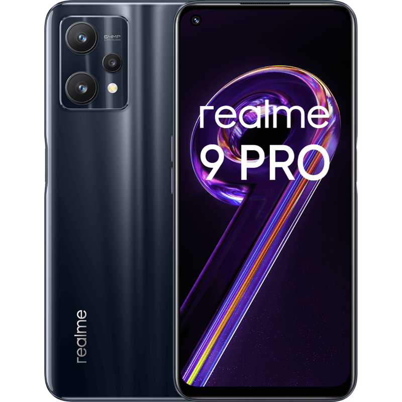 realme 9 Pro czarny front