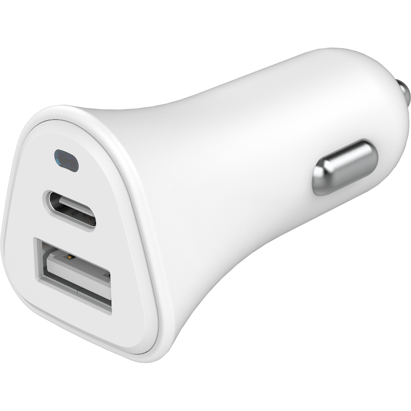 Ładowarka samochodowa JUST GREEN 1x USB A + 1x USB Typ C 5.4A