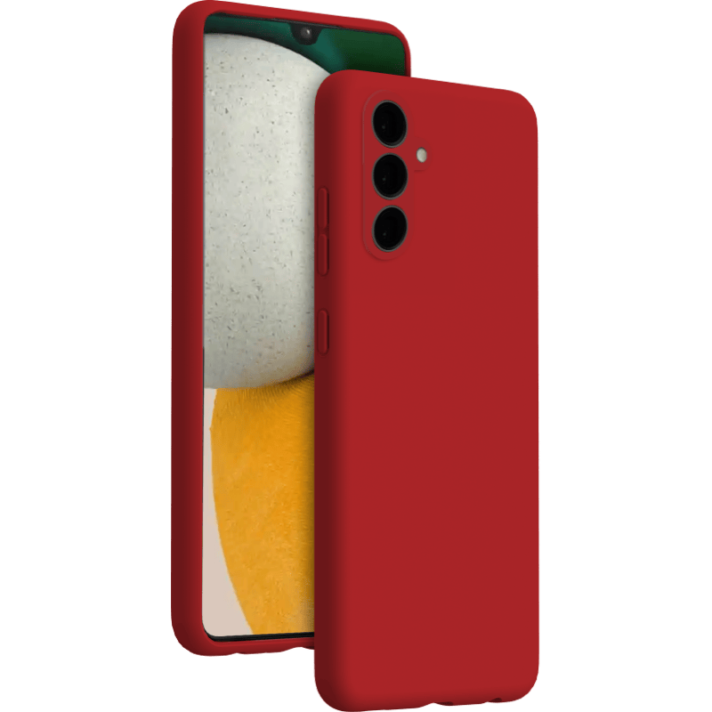 Etui soft touch Bigben Samsung Galaxy A15 BB czarwone front ogółem