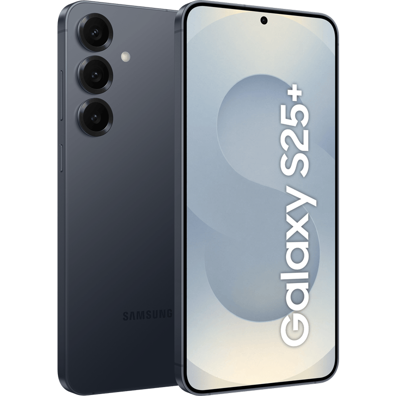 Samsung Galaxy S25+ 5G czarny front i tył