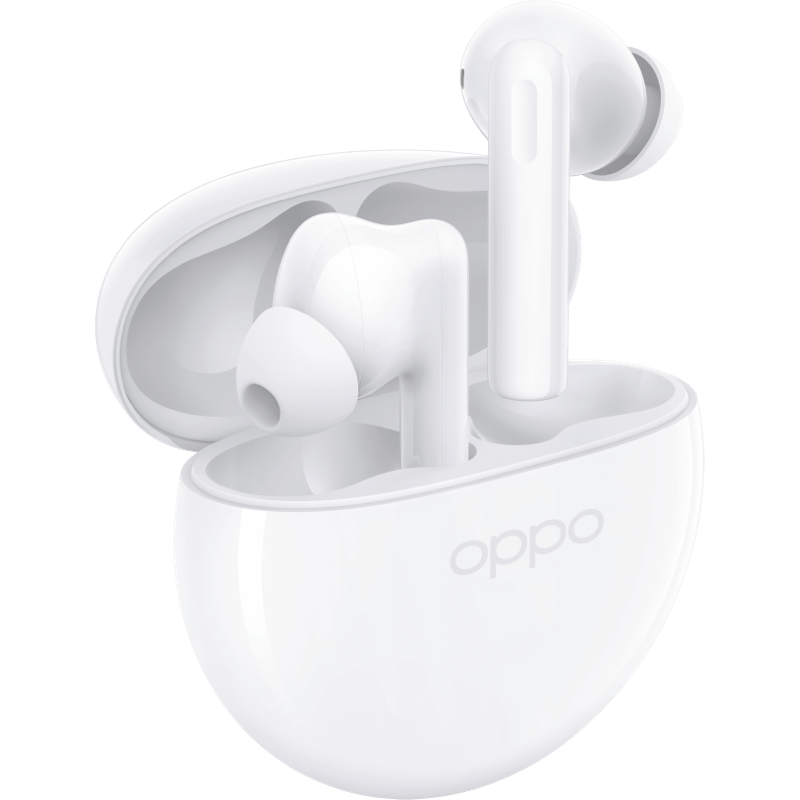 Słuchawki OPPO Enco Buds 2 biale front lewy obrot