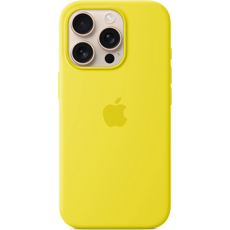 Etui iPhone 16 Pro Max Silicone Case with MagSafe star fruit-żółty tył
