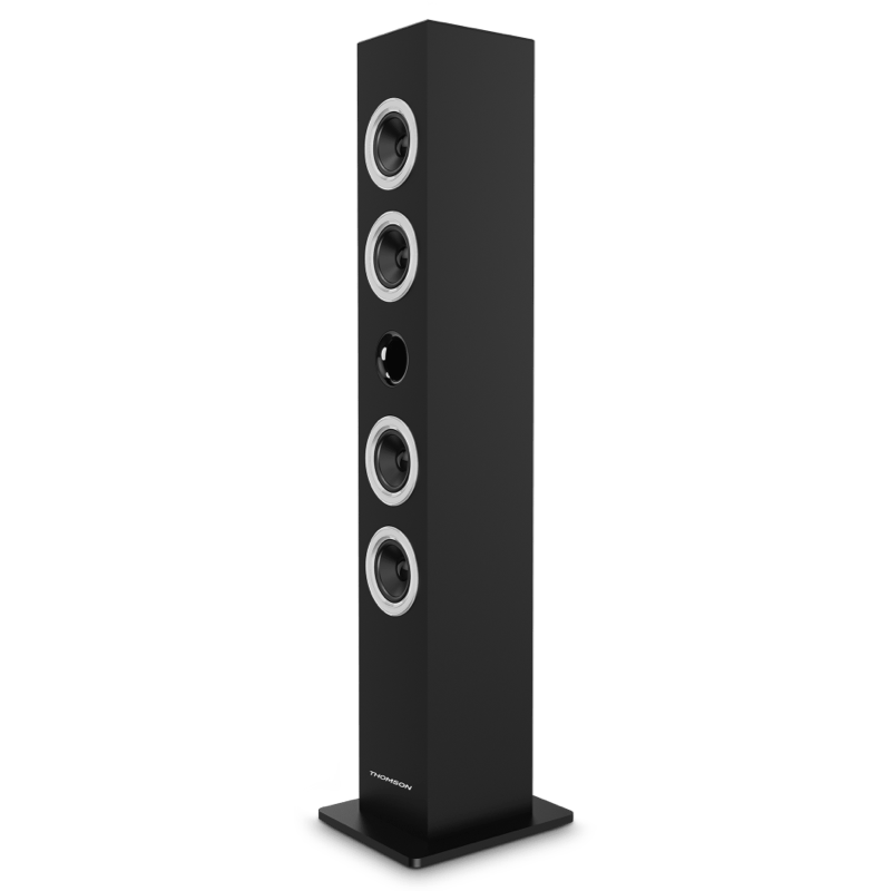 Thomson Wieża stereo DS120CD czarna front skos