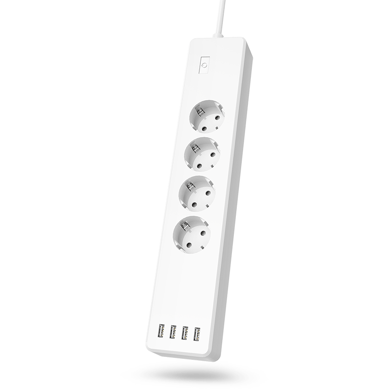 Hama Listwa zasilająca WIFI 4GN + 4XUSB biala