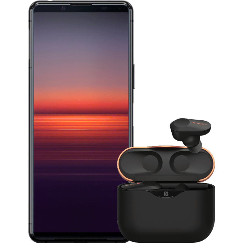 Sony Xperia 5 II 5G czarny + WF-1000MX3 czarne