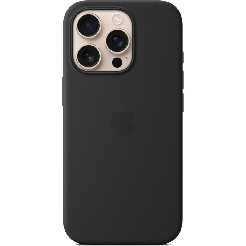 Etui iPhone 16 Pro Max Silicone Case with MagSafe czarne tył