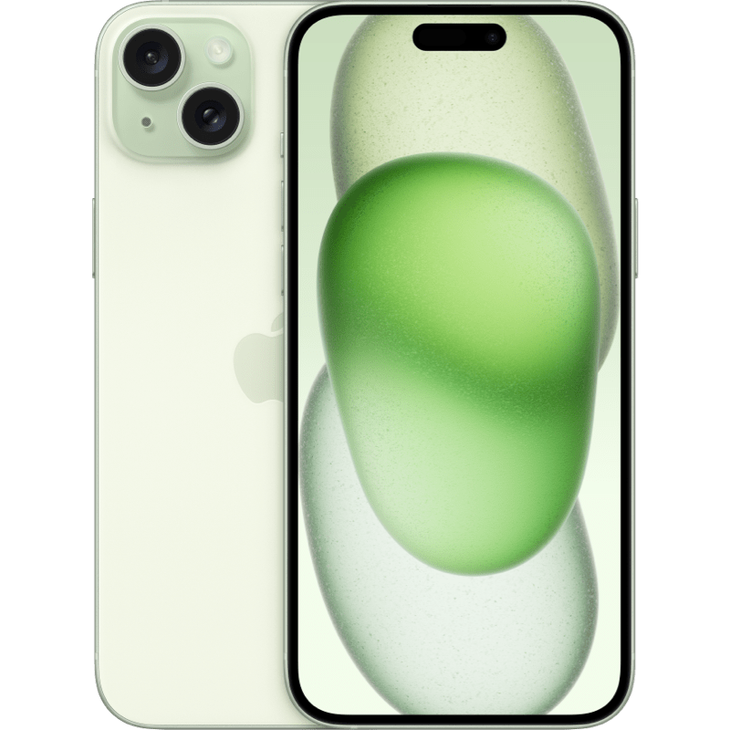 iPhone 15 Plus 5G zielony front i tyl