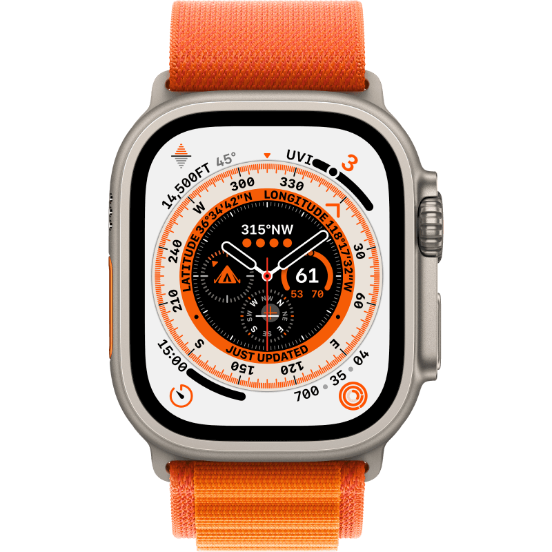 Apple Watch Ultra 49mm pomaranczowy front