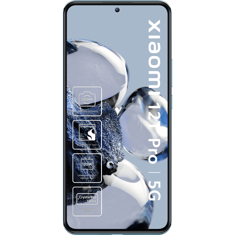 Xiaomi 12T Pro niebieski front