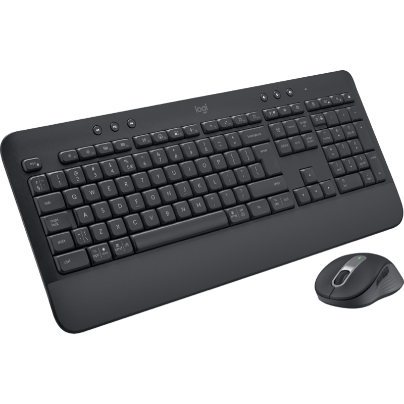 Zestaw - bezprzewodowa klawiatura i mysz Logitech Signature MK650 dla biznesu czarny front