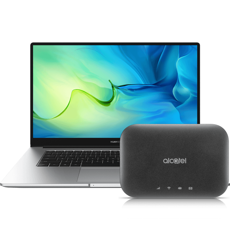 Huawei MateBook D 15 2021 8/512GB + Alcatel Link Zone 4G LTE cena, dane