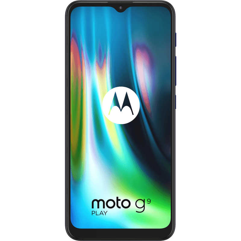 Motorola moto g9 play niebieski front