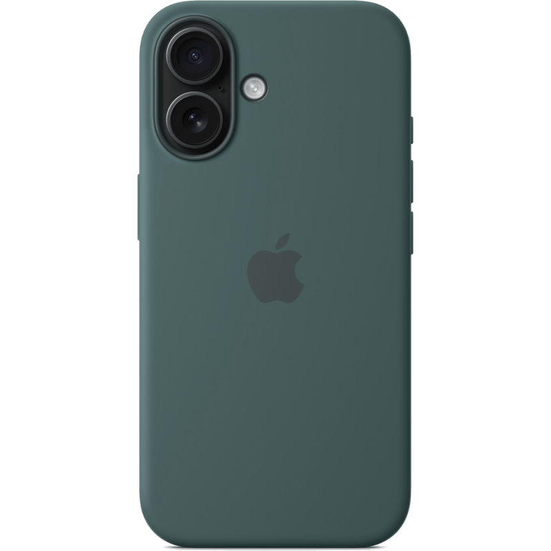 Etui iPhone 16 Silicone Case with MagSafe lake green-zielony tył