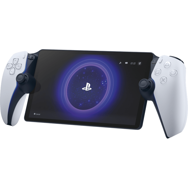 Konsola przenośna SONY PlayStation Portal biała front, lewy obrót