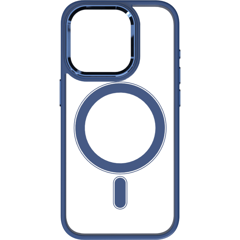 Etui WG Iron Eye Magnet iPhone 15 Pro, wariant niebieski