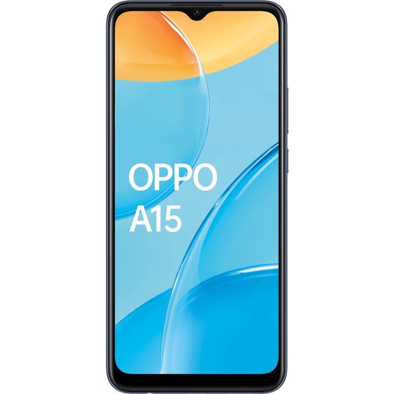 OPPO A15 czarny front