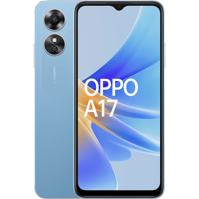 OPPO A17 niebieski front