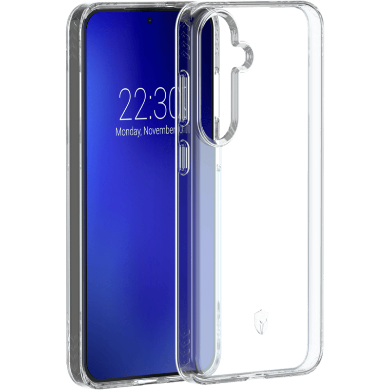 Etui Book Force Case PULSE z dożywotnią gwarancją Samsung Galaxy S24 Plus BB przezroczyste front ogółem