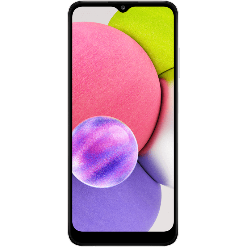 Samsung Galaxy A03s bialy front