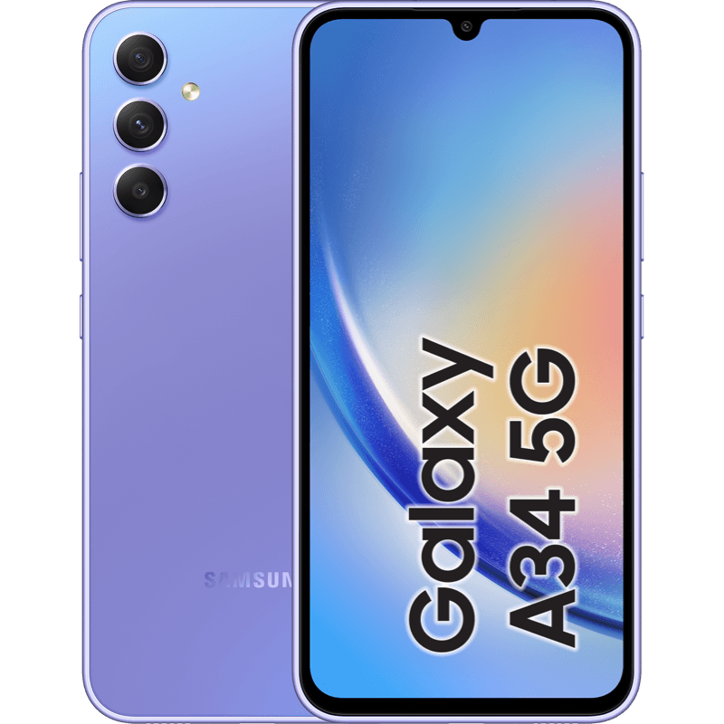 Samsung Galaxy A34 5G 128GB fioletowy front