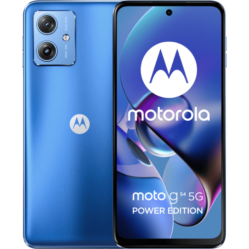 Motorola moto g54 Power Edition niebieski front + tyl
