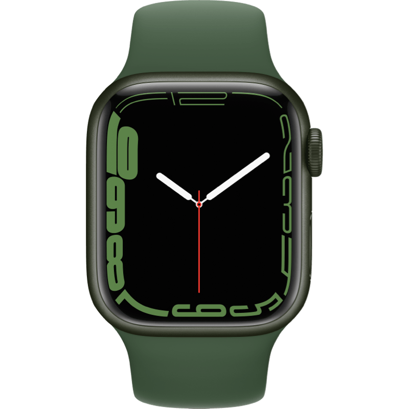 Apple Watch Series 7 GPS + eSIM (Cellular) 41mm zielony front