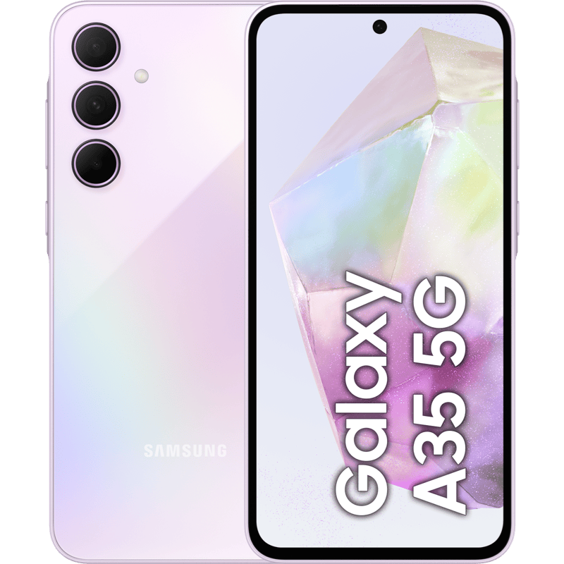 Samsung Galaxy A35 5G 6/128GB fioletowy front i tył