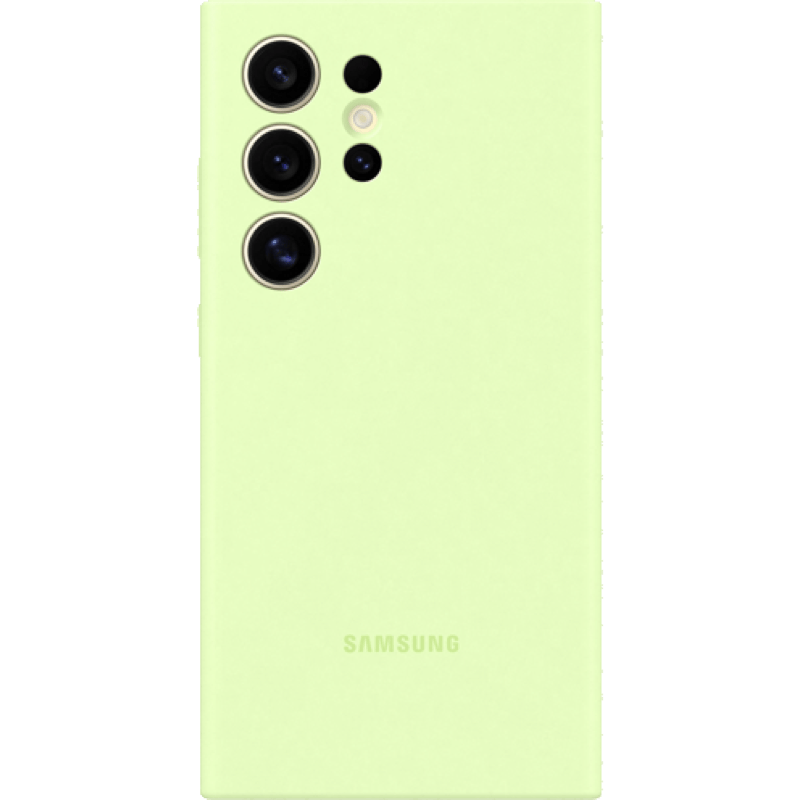 Etui Samsung Silicone Case do Samsung Galaxy S24 Ultra 5G zielone tył