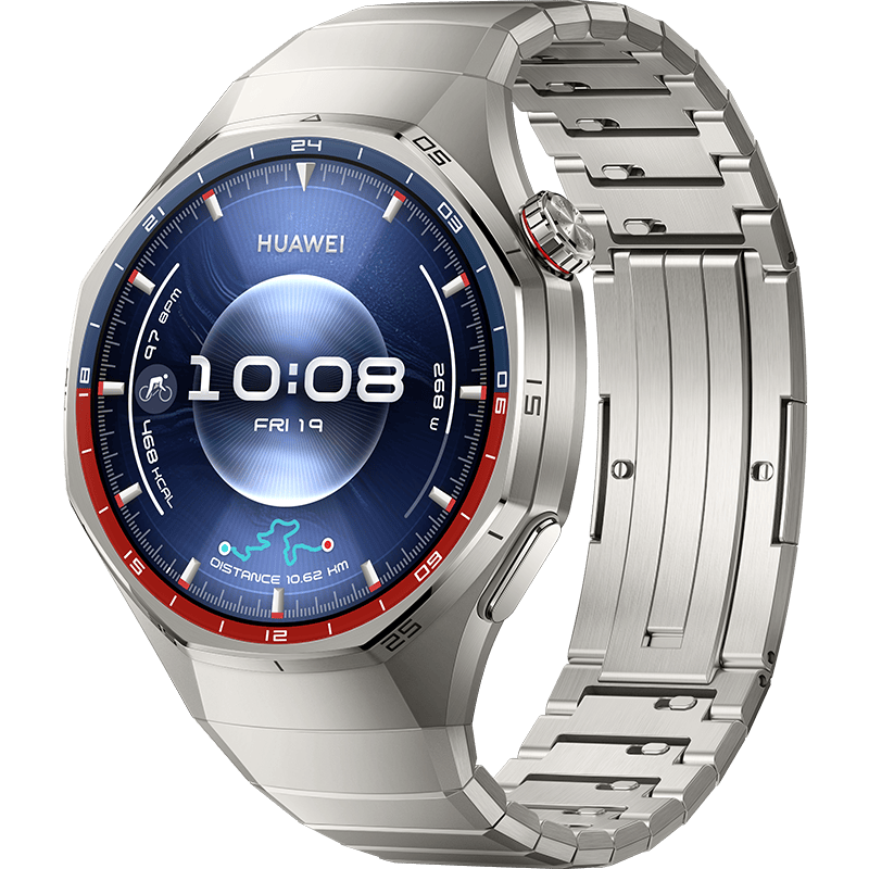 Huawei Watch GT 6 Pro 46mm Elite srebrny front lewy obrót