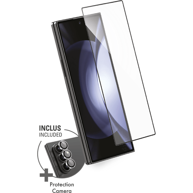 Szkło ochronne Ekran + Kamera Force Glass Original Samsung Galaxy Z FOLD 7 BB front lewy skos 2