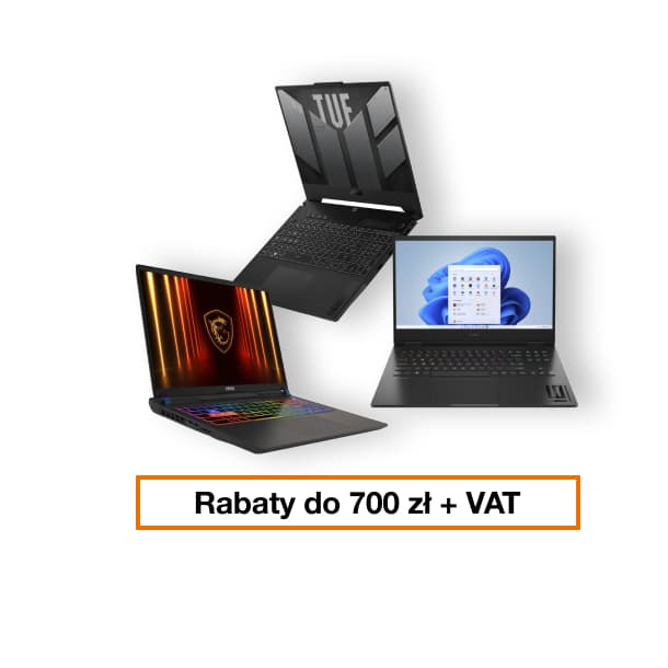 Zyskaj zniżkę do&nbsp;700&nbsp;zł +&nbsp;VAT na&nbsp;laptopy