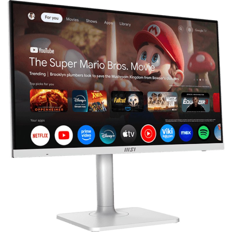 Monitor SMART MSI Modern MD272UPSW, biały, 27″ 4K UHD, USB-C, audio Dolby