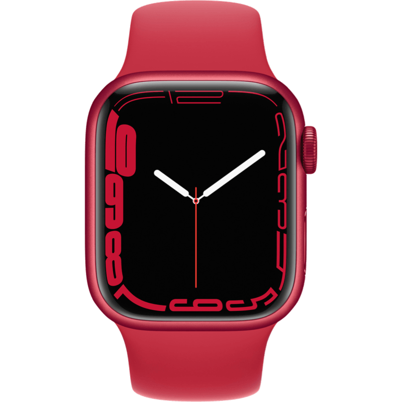 Apple Watch Series 7 GPS + eSIM (Cellular) 45mm czerwony front