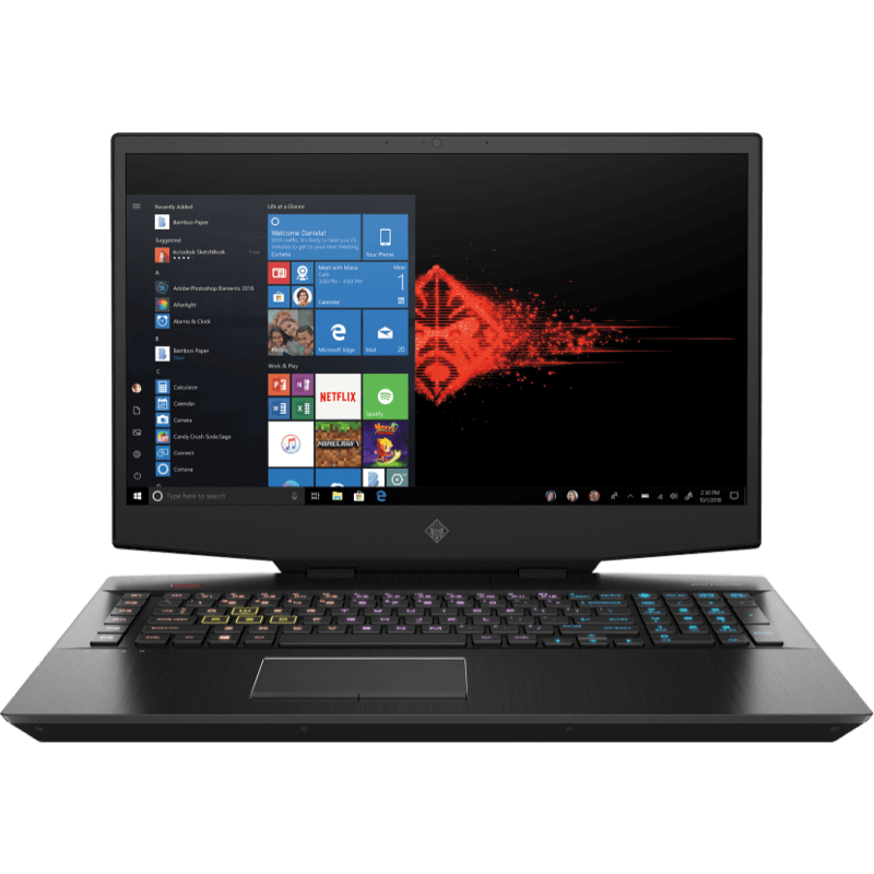 HP OMEN 17 CB1016NW czarny front