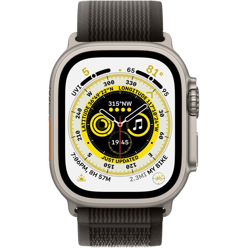 Apple Watch Ultra 49mm czarny-szary front