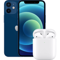 iphone-12-mini-blue-airpods-
