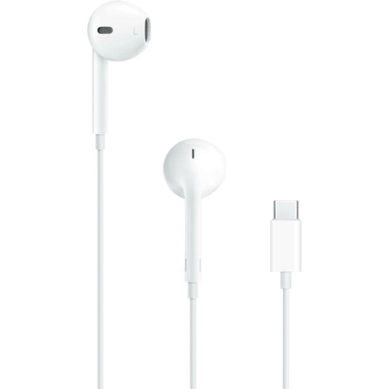 Słuchawki Apple EarPods ze złączem Typ C MYQY3ZM białe ogółem